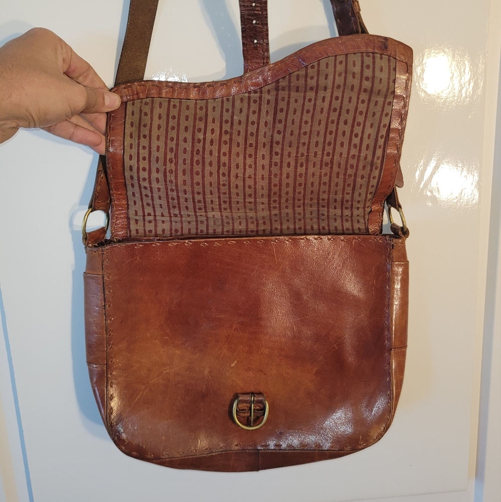 Leather purse bag, vintage